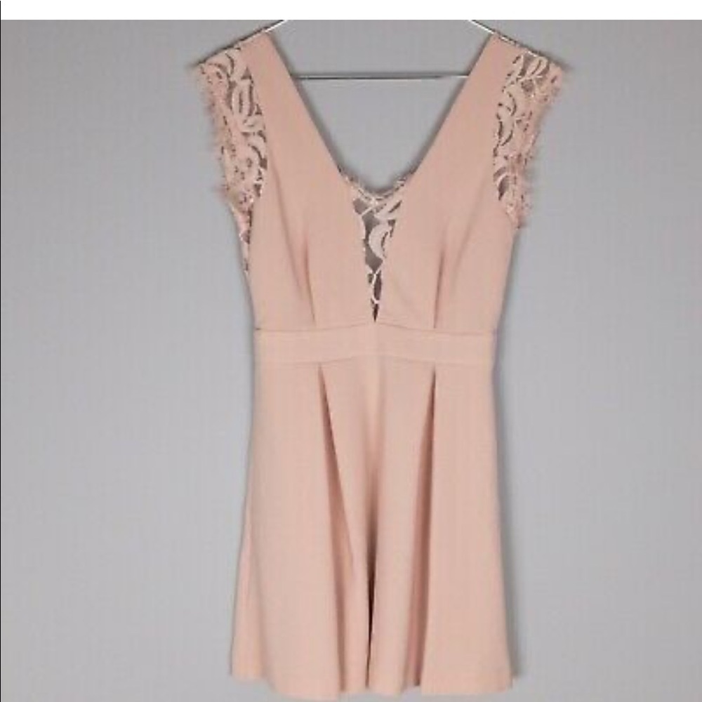 BCBG mini cocktail dress Sz 0 in rose smoke